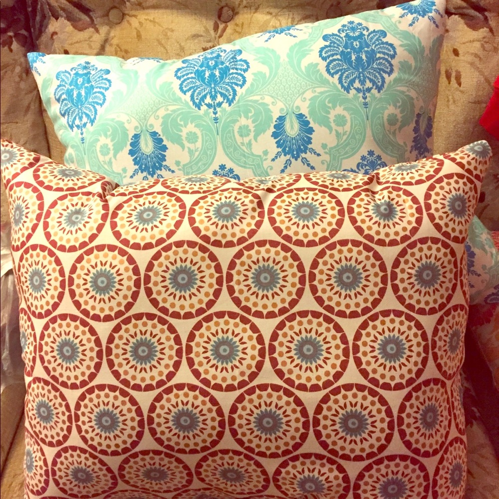 New Fabric Prints Available Custom Made 4 Pillows.